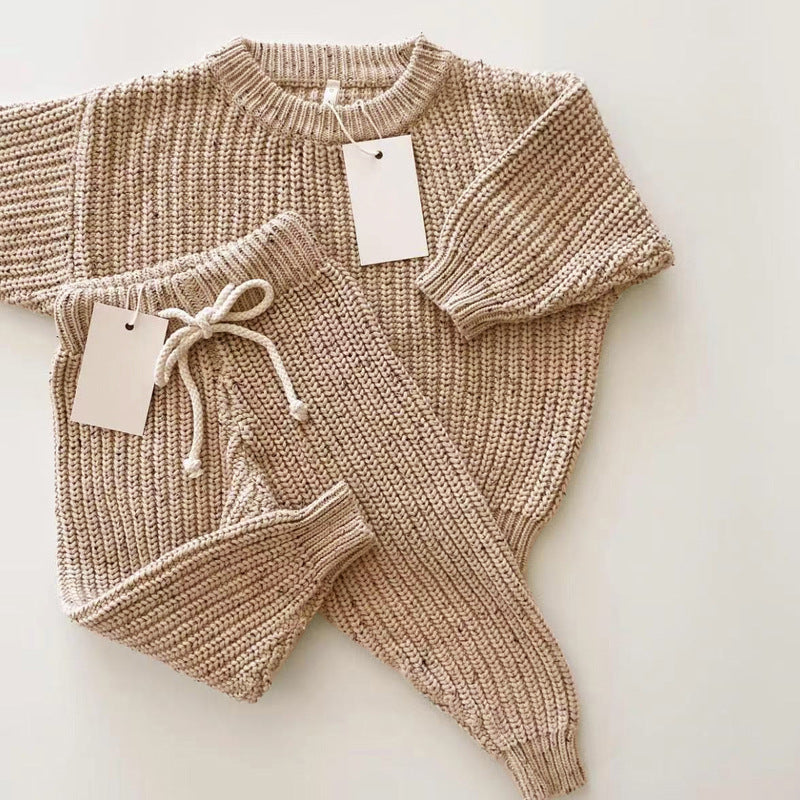 Speckled Knit Set