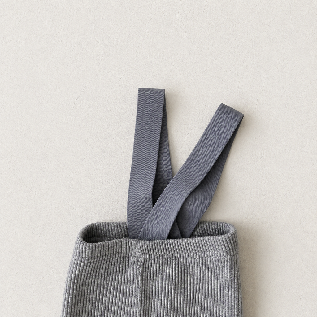 Ribbed Baby Dungarees