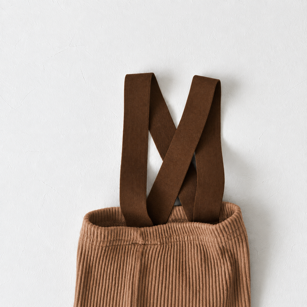 Ribbed Baby Dungarees