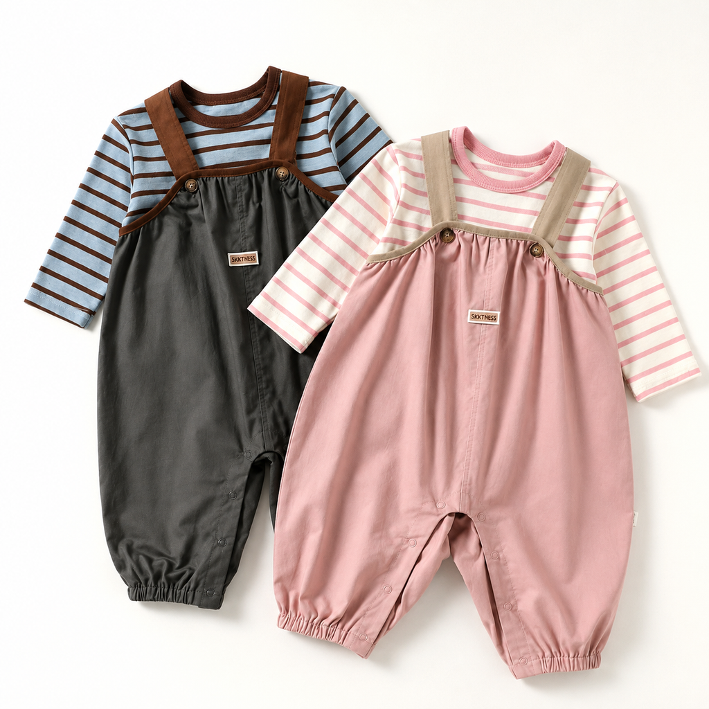Cotton Baby Dungarees