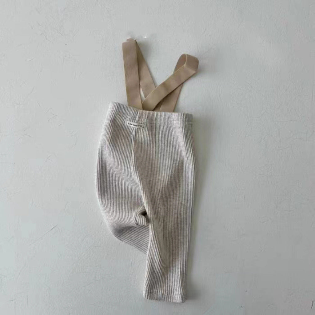 Ribbed Baby Dungarees