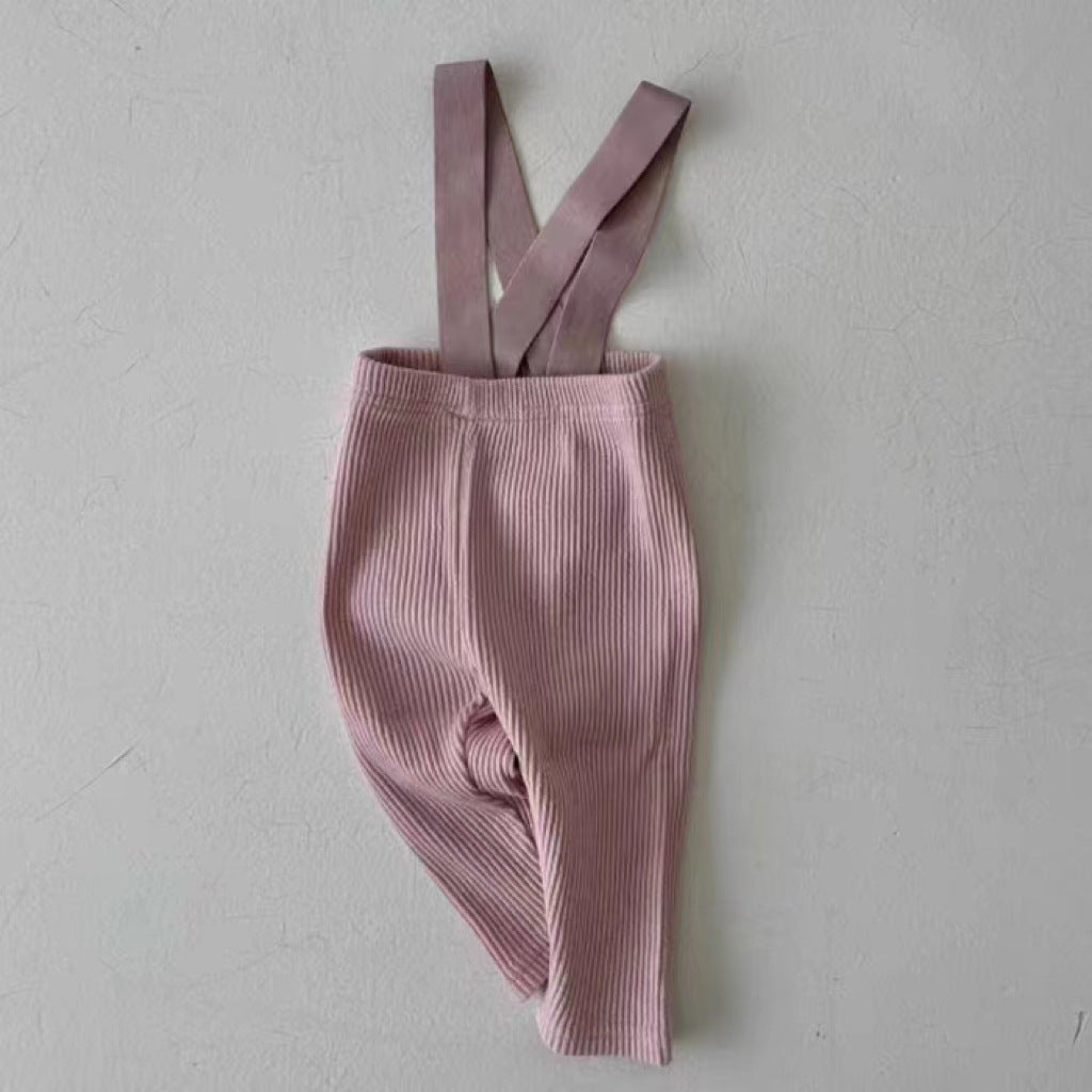 Ribbed Baby Dungarees
