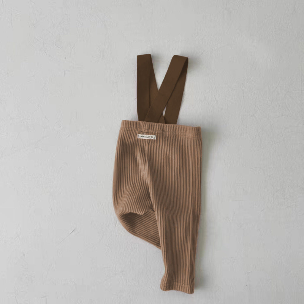Ribbed Baby Dungarees