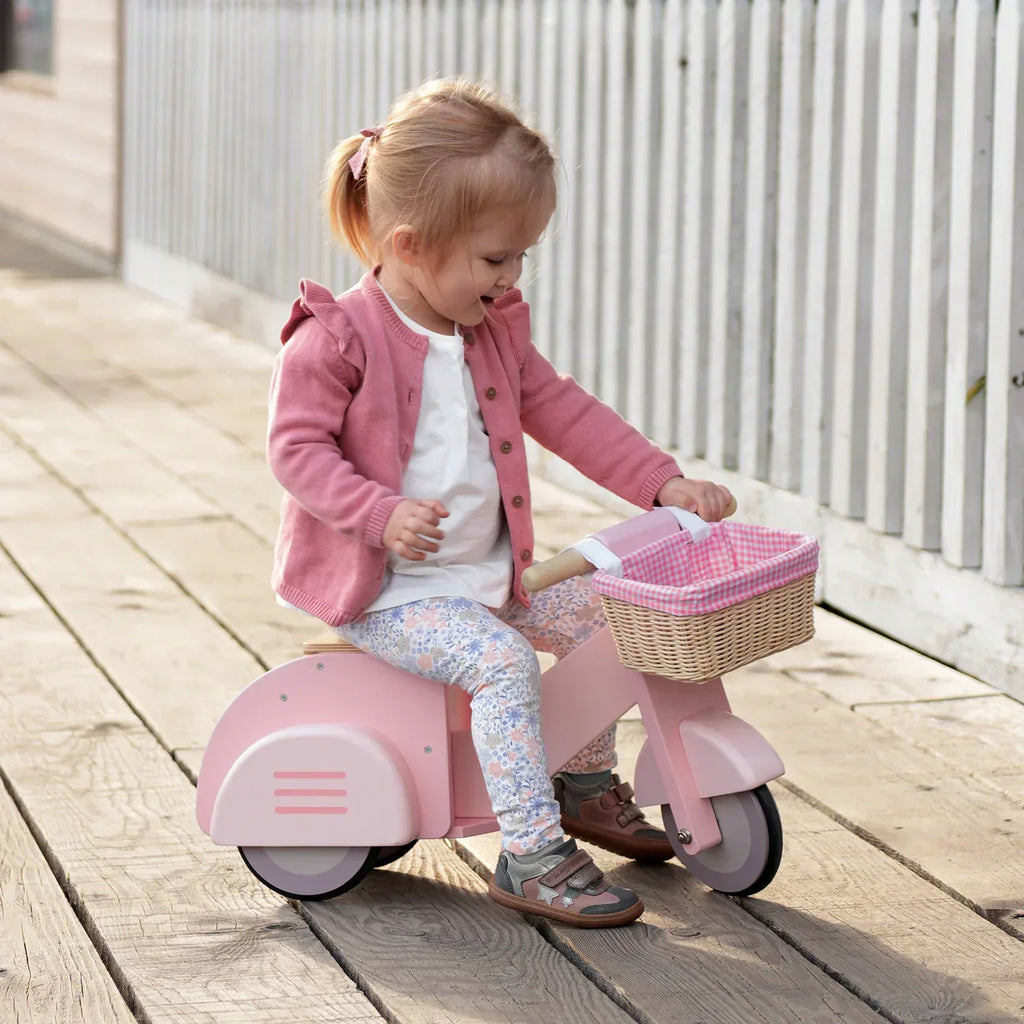 Pink Delivery Scooter