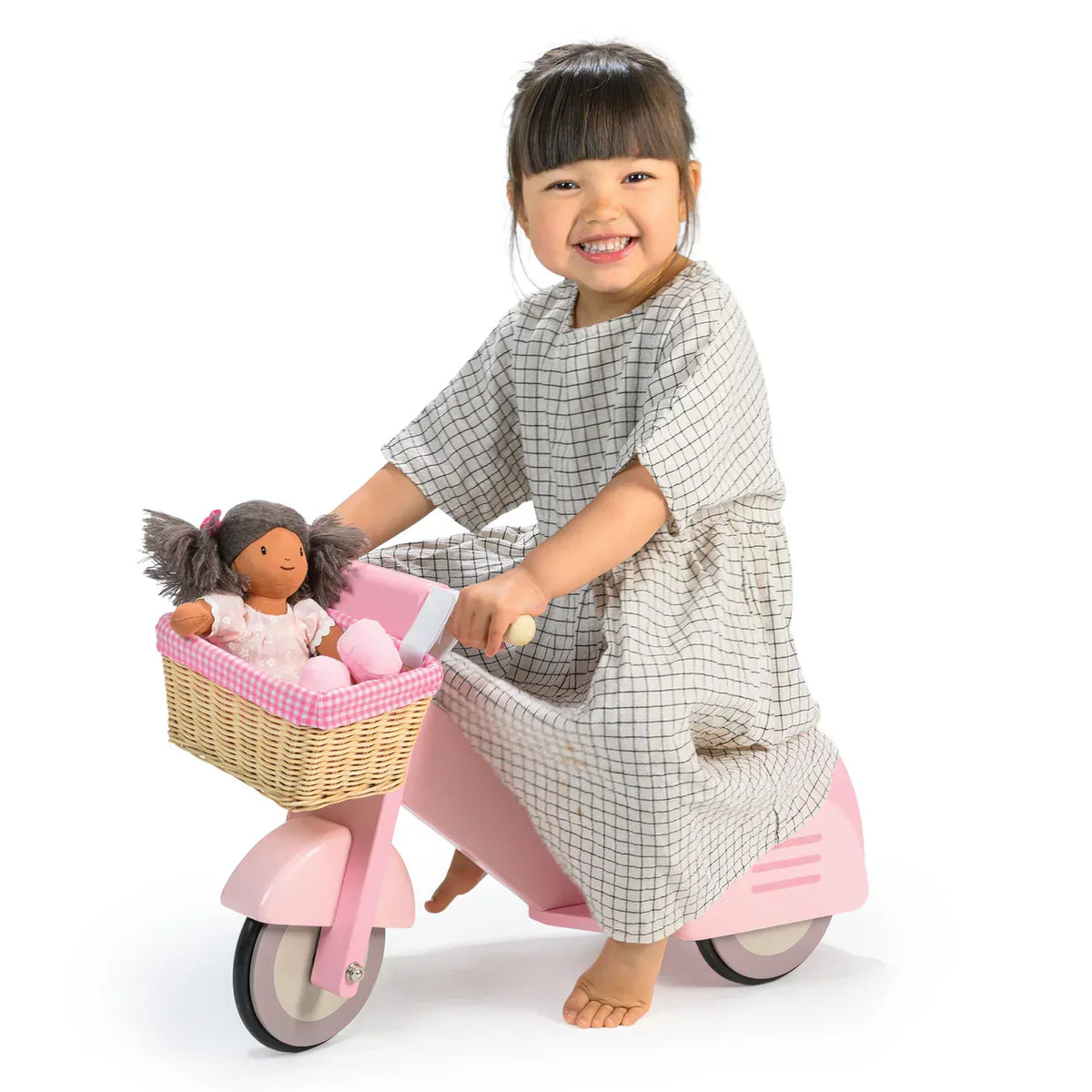 Pink Delivery Scooter