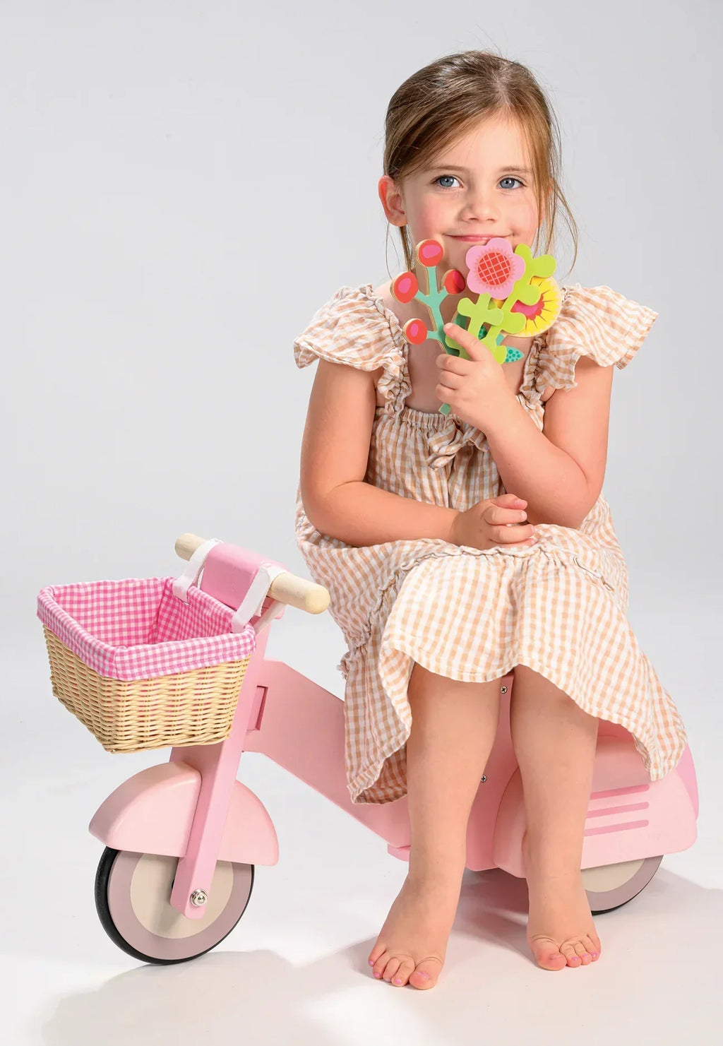 Pink Delivery Scooter