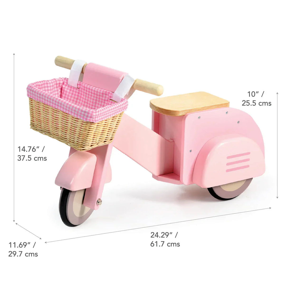 Pink Delivery Scooter