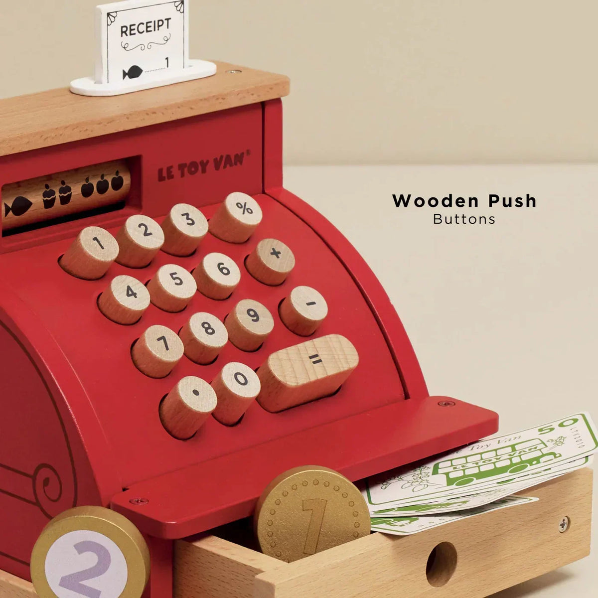 Wooden Cash Register