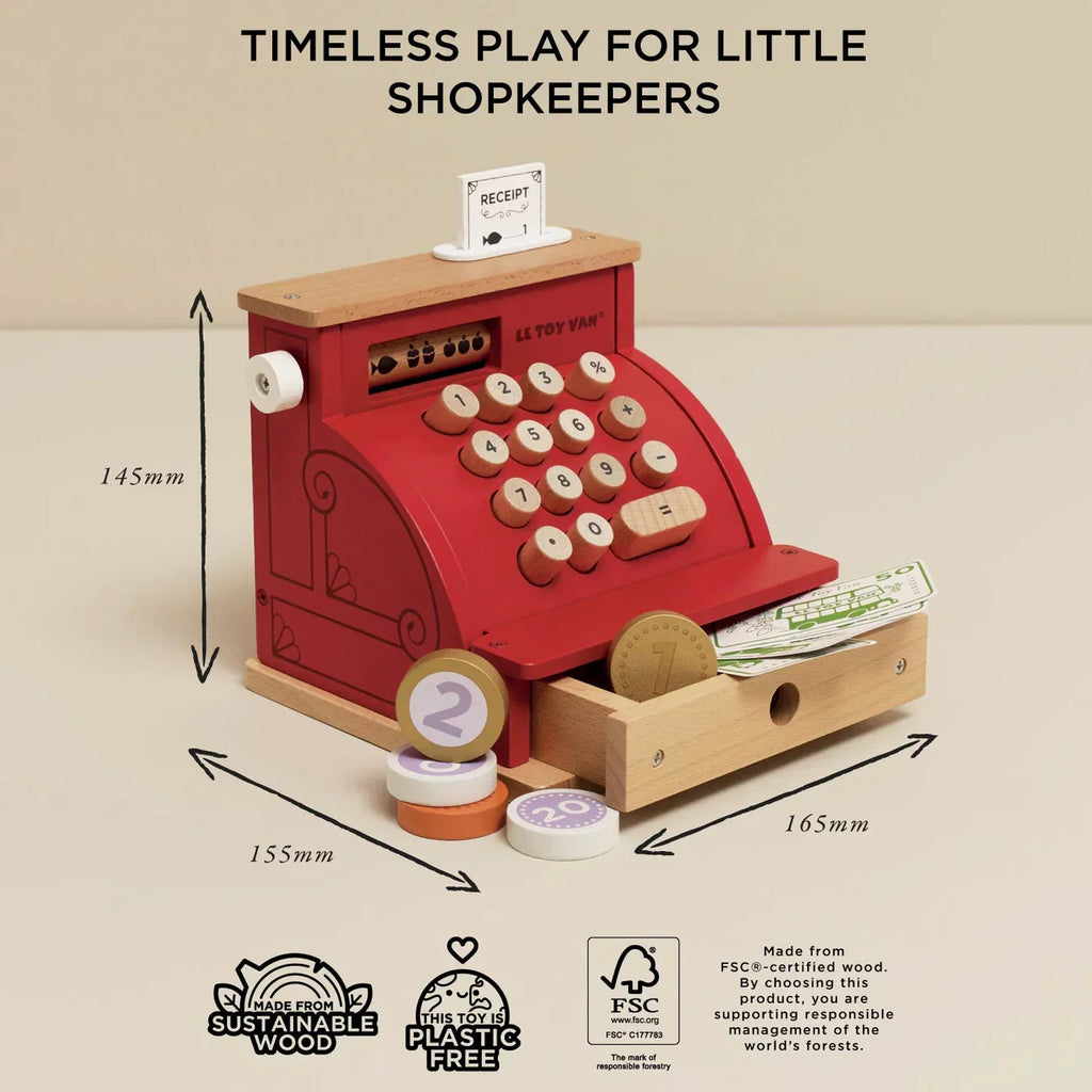 Wooden Cash Register