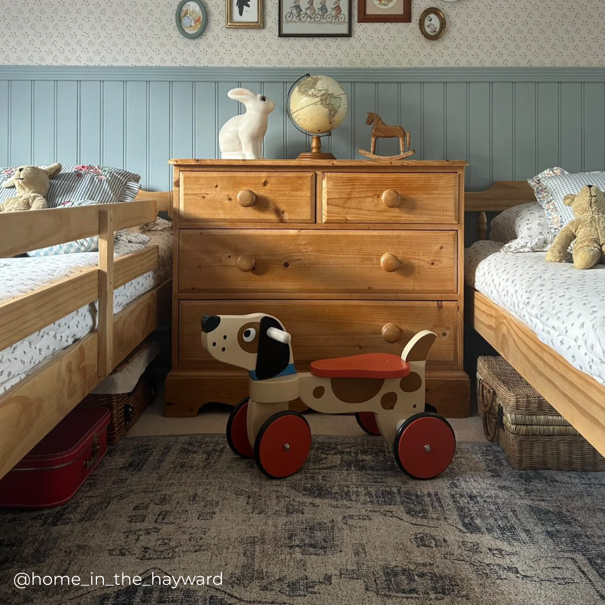Wooden Puppy Ride-On