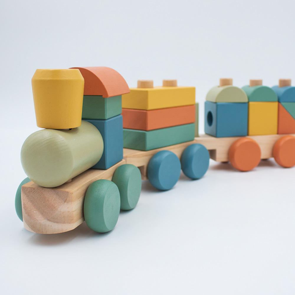 Wooden Stacking Train