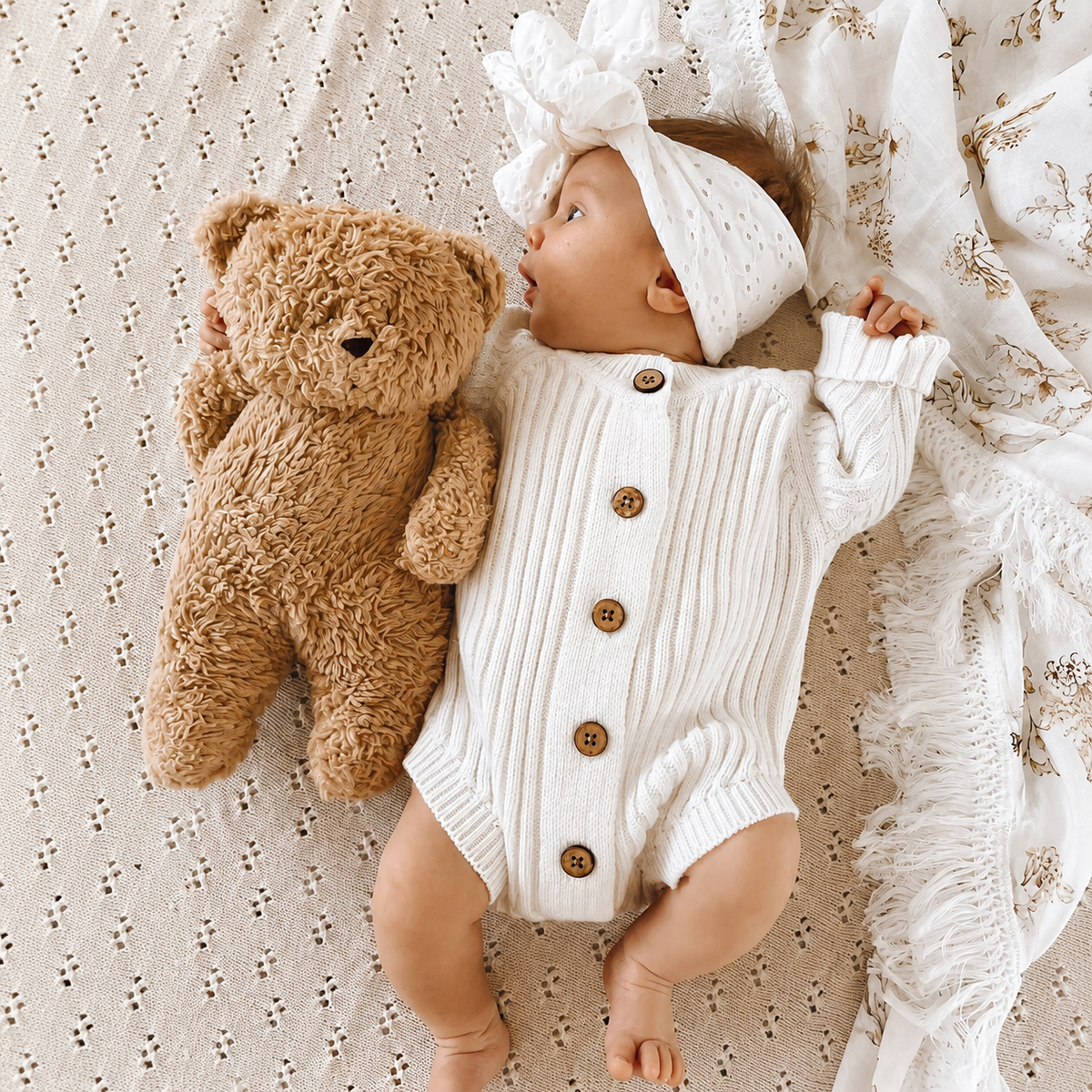 Knitted Baby Bodysuit