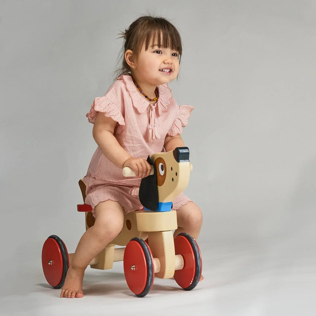 Wooden Puppy Ride-On