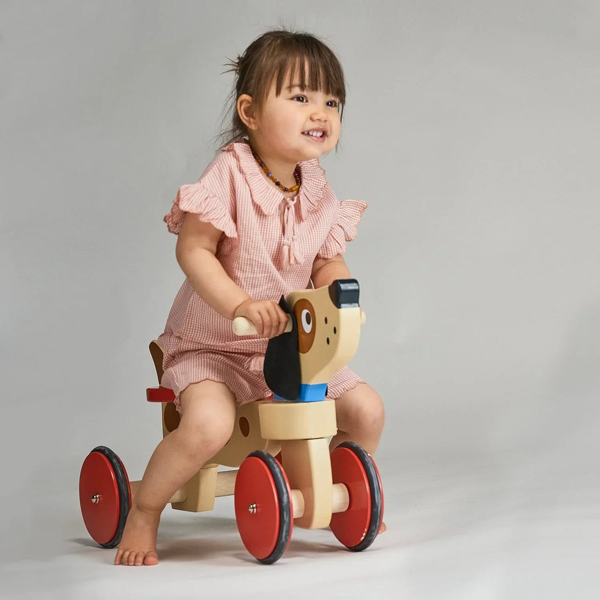 Wooden Puppy Ride-On