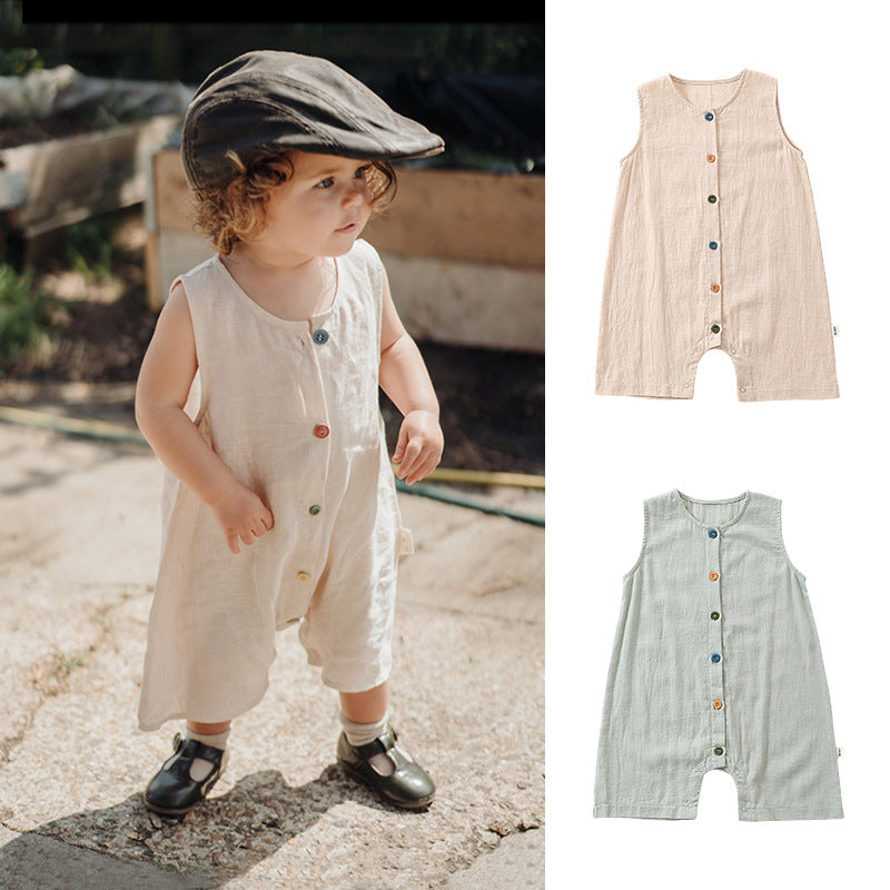 Sleeveless Baby Romper