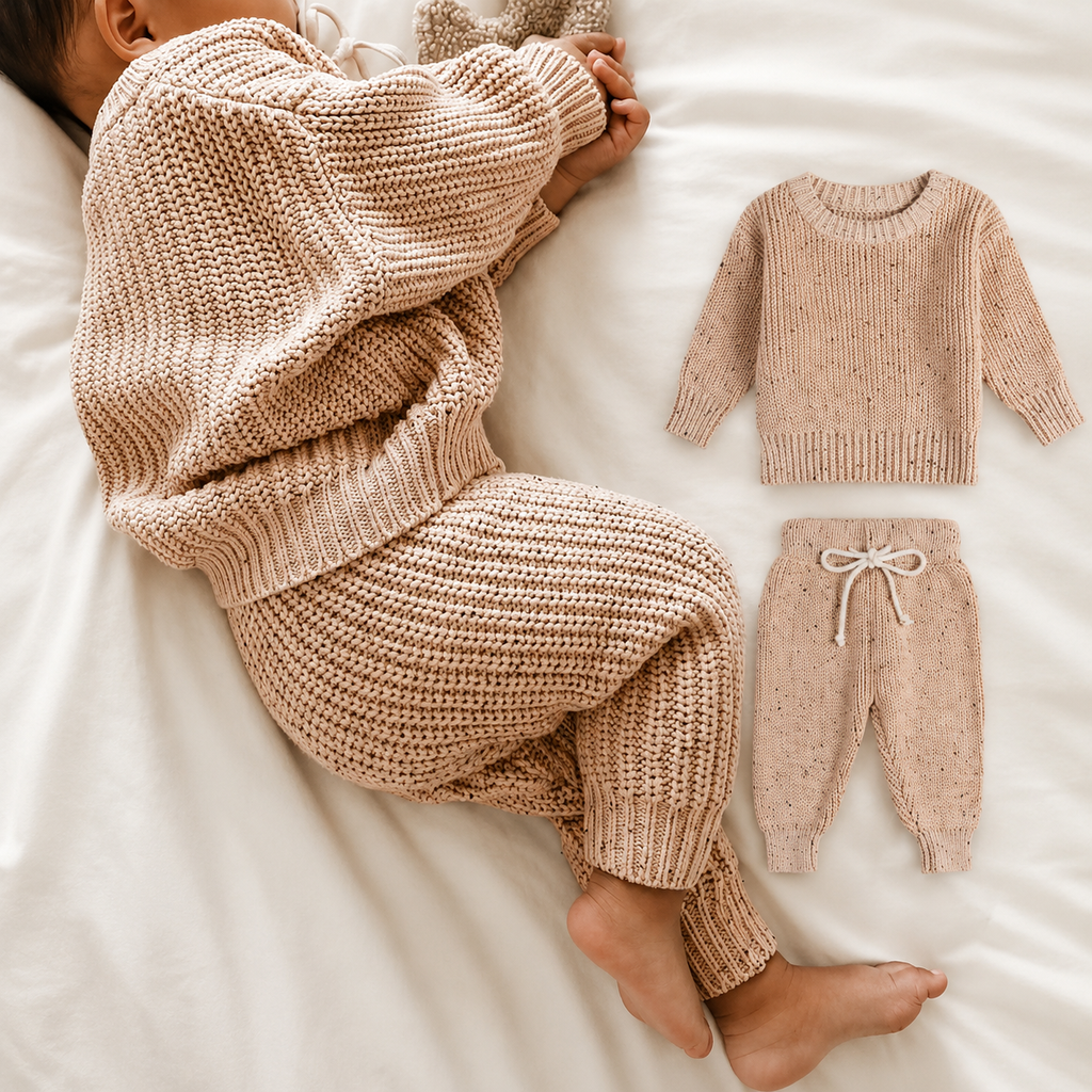 Speckled Knit Set