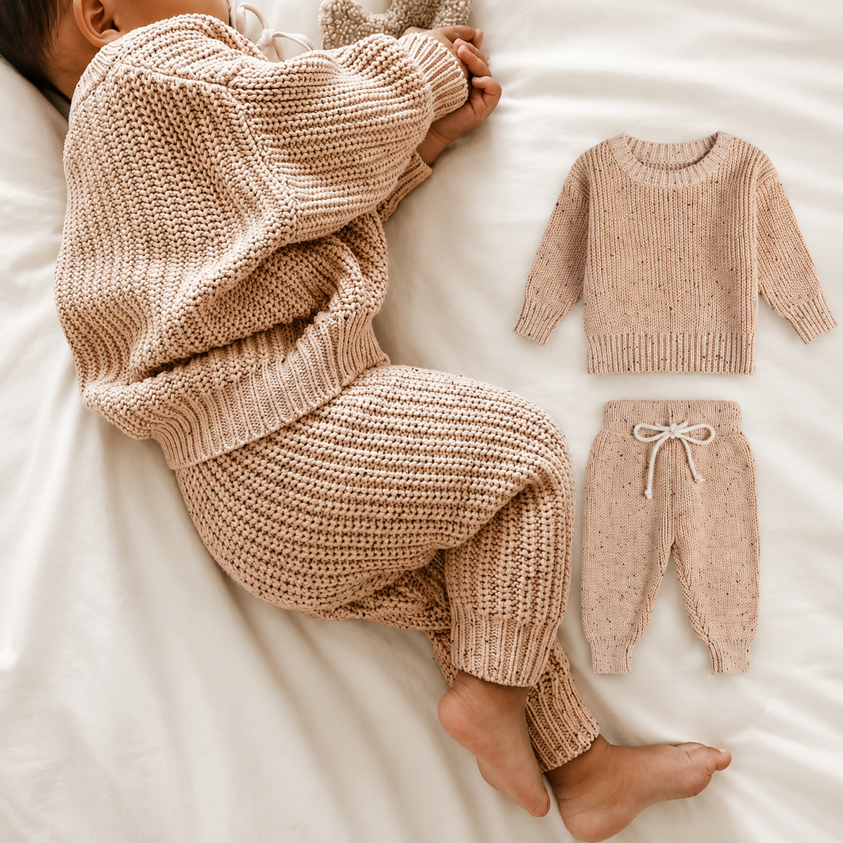 Speckled Knit Set